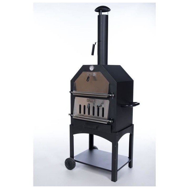 Four a pizza LORENZO - L.64,5 x P.47,5 x H.162 cm - Noir