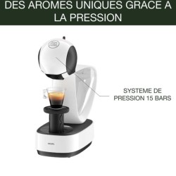 KRUPS NESCAFE DOLCE GUSTO YY3876FD Infinissima Machine a café capsule, 15 bars, Réservoir 1,2L, Porte tasse amovible, Multi bo