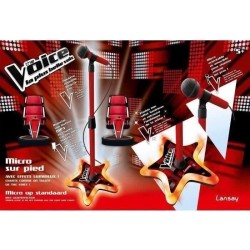 LANSAY - THE VOICE - Micro Sur Pied - Instrument de Musique Enfant - Des 5 ans