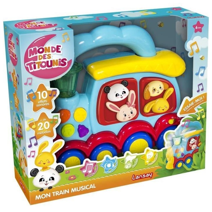 Titounis – Mon Train Musical - 1er Âge - Des 6 mois - Lansay