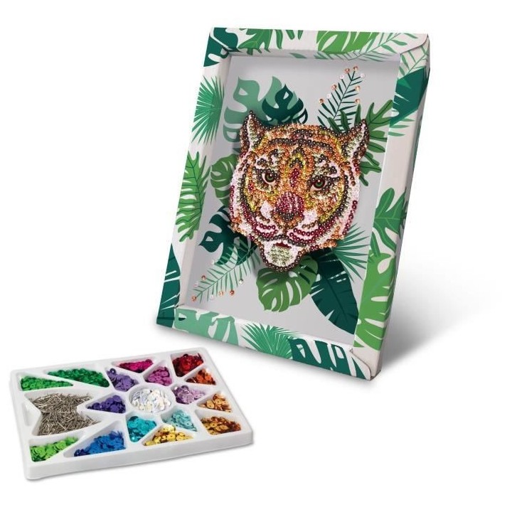 Collection Sequins - Tigre - Activités Manuelles - Des 8 ans - Lansay