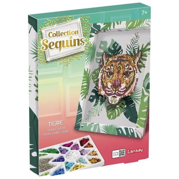 Collection Sequins - Tigre - Activités Manuelles - Des 8 ans - Lansay