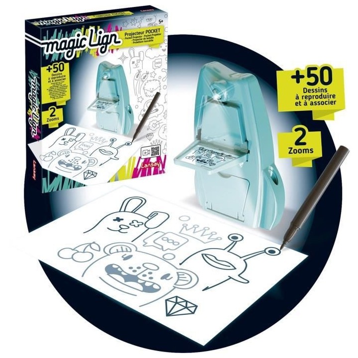 Magic Lign - Projecteur Pocket - Dessins et Coloriages - Des 5 ans - L