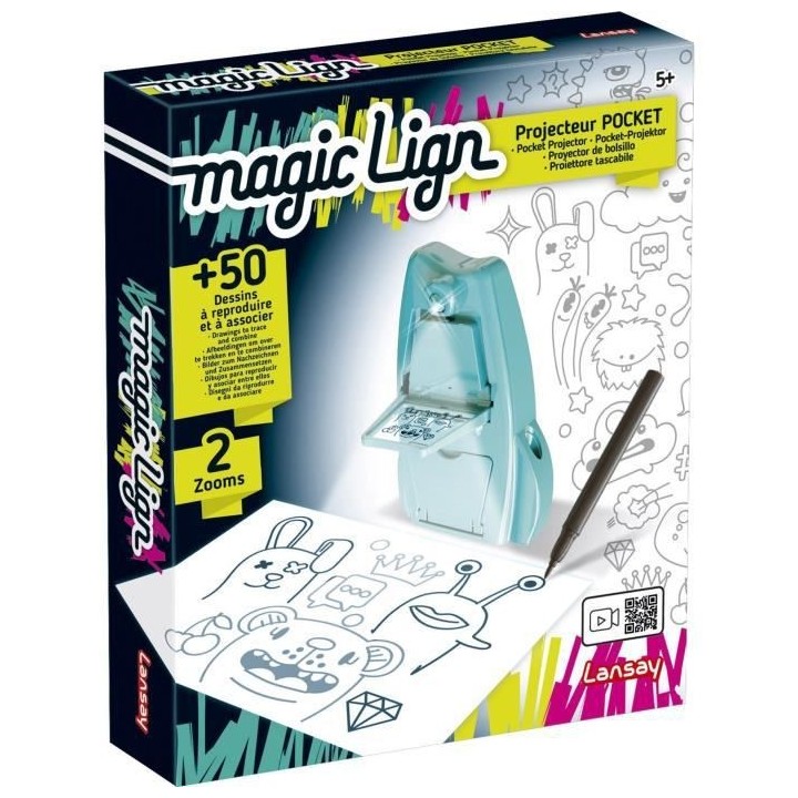 Magic Lign - Projecteur Pocket - Dessins et Coloriages - Des 5 ans - L