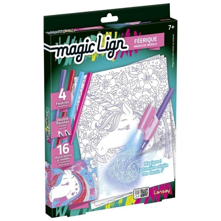 Magic Lign - Féerique - Dessins et Coloriages - Des 7 ans - Lansay