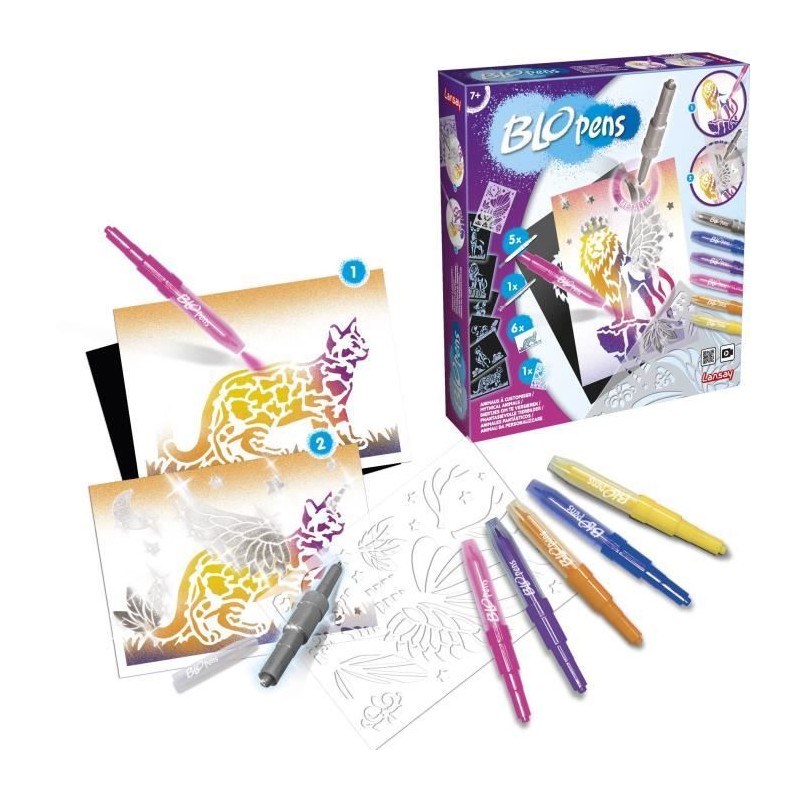 LANSAY - BLOPENS FASHION - Animaux a Customiser - Activités Artistiques - Dessin et Coloriage - Des 7 ans