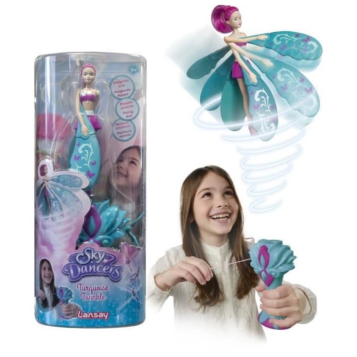 Sky Dancers - Turquoise Twinkle - Poupée Volante - Des 6 ans - Lansay