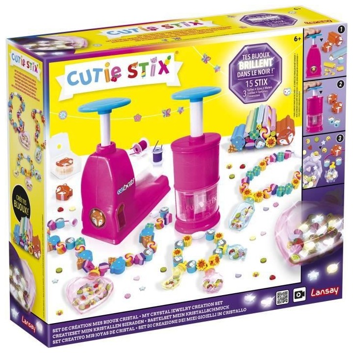 LANSAY - CUTIE STIX - Set de Création Mes Bijoux Cristal - Activités