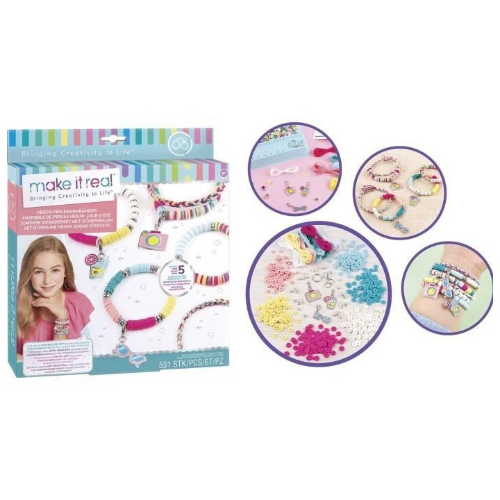 Make It Real - Bijoux Heishi Jours d'Été - Fabrication de bijoux enf