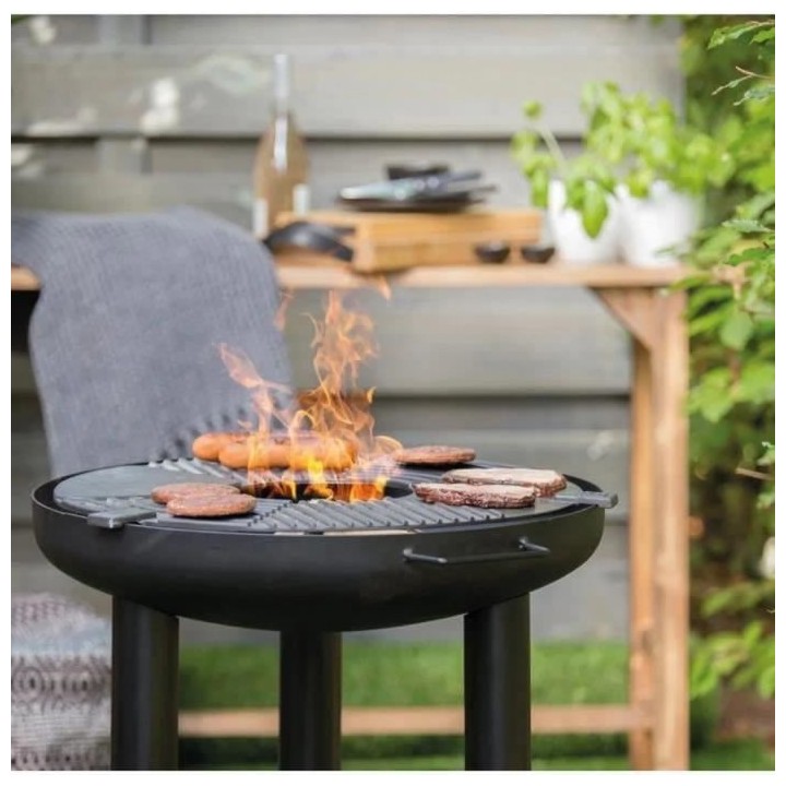 Barbecue gril a plancha BBGRILL - Avec plancha en fonte - Surface de c