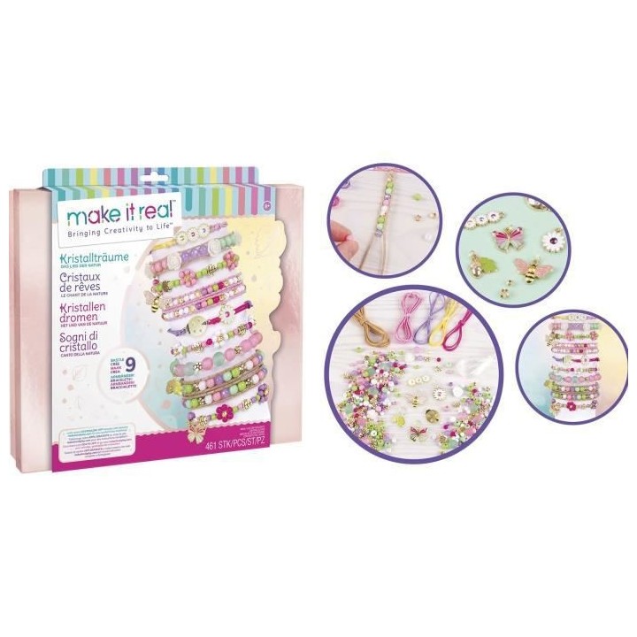 Make It Real - Coffret Bijoux Cristaux De Reve Nature - Fabrication de