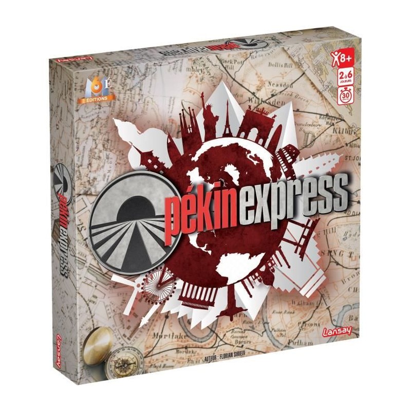 Pékin Express - Jeu de société - Aventure entre Amis ou en Famille - Des 8 ans - 2 a 6 joueurs - Lansay