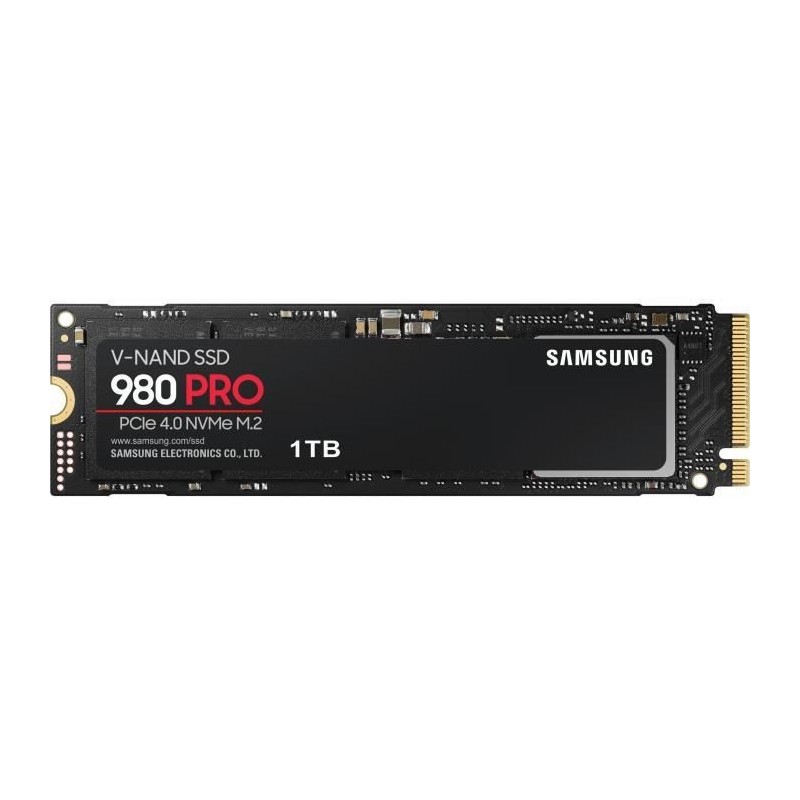 SAMSUNG - SSD Interne - 980 PRO - 1To - M.2 NVMe (MZ-V8P1T0BW)