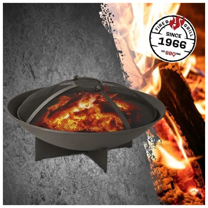 Braséro LANDMANN 03313 - Avec couvercle - Maille serrées