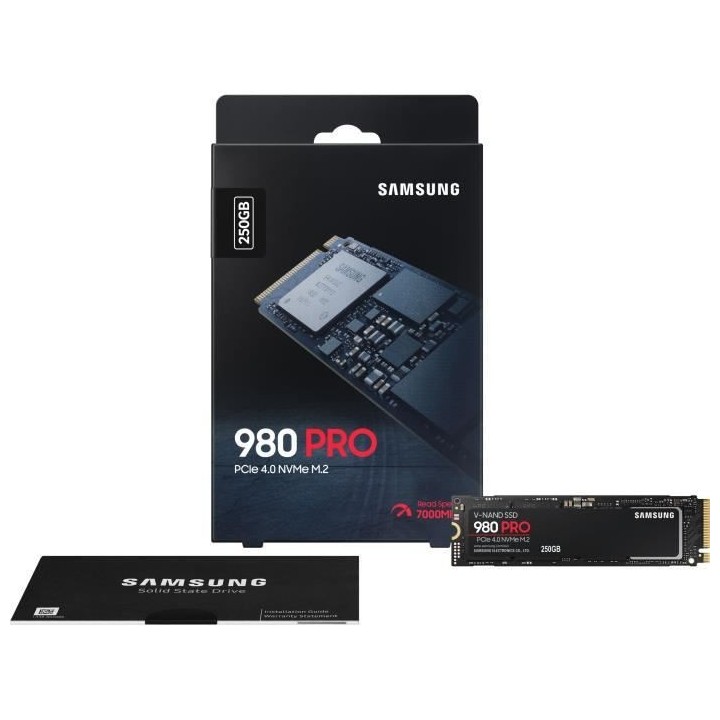 SAMSUNG - SSD Interne - 980 PRO - 1To - M.2 NVMe (MZ-V8P1T0BW)