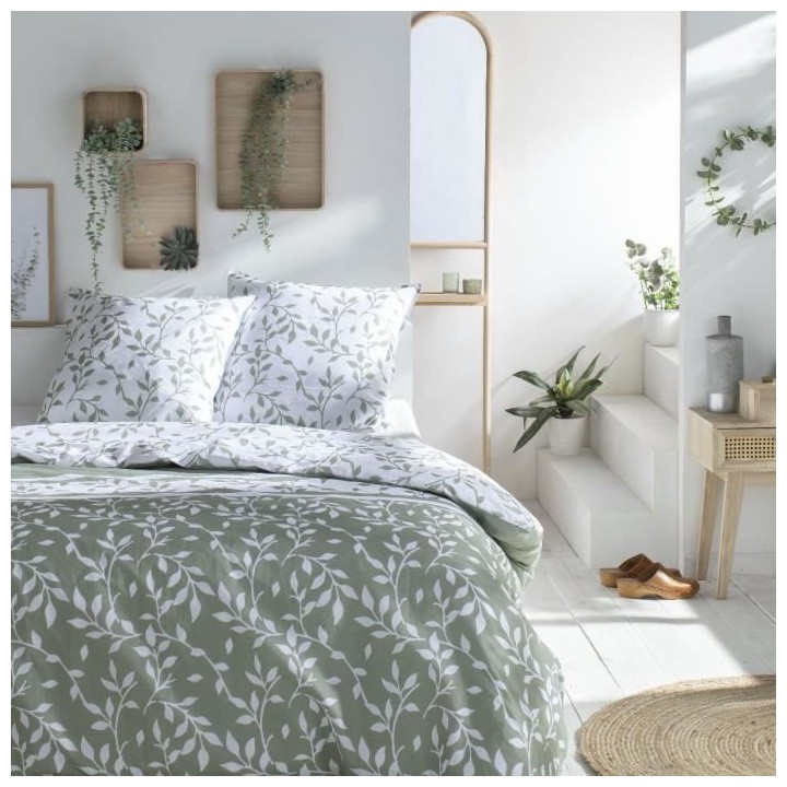 Parure de lit - TODAY - Flower garden - 260x240 cm - 2 personnes - cot