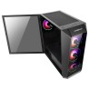 ABKONCORE BOITIER PC H300G Sync - Moyen Tour - rétro éclairage RGB - Noir - Verre trempé - Format ATX (ABKO-H-300G-SYNC)