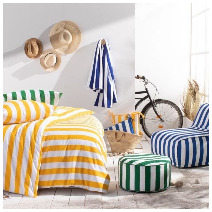Parure de lit - TODAY Summer Stripes - 240x220 cm - 2 personnes - coto