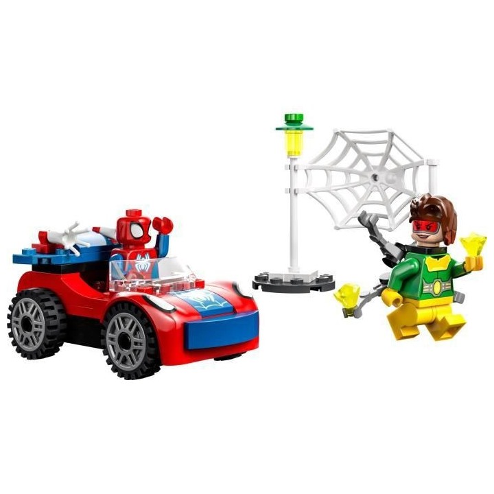 LEGO Marvel 10789 La Voiture de Spider-Man et Docteur Octopus, Jouet a