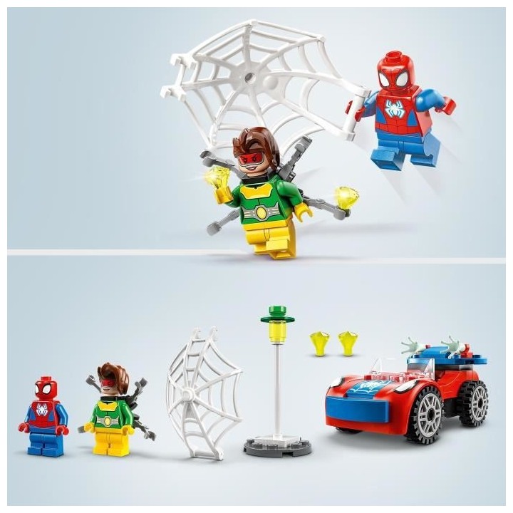 LEGO Marvel 10789 La Voiture de Spider-Man et Docteur Octopus, Jouet a