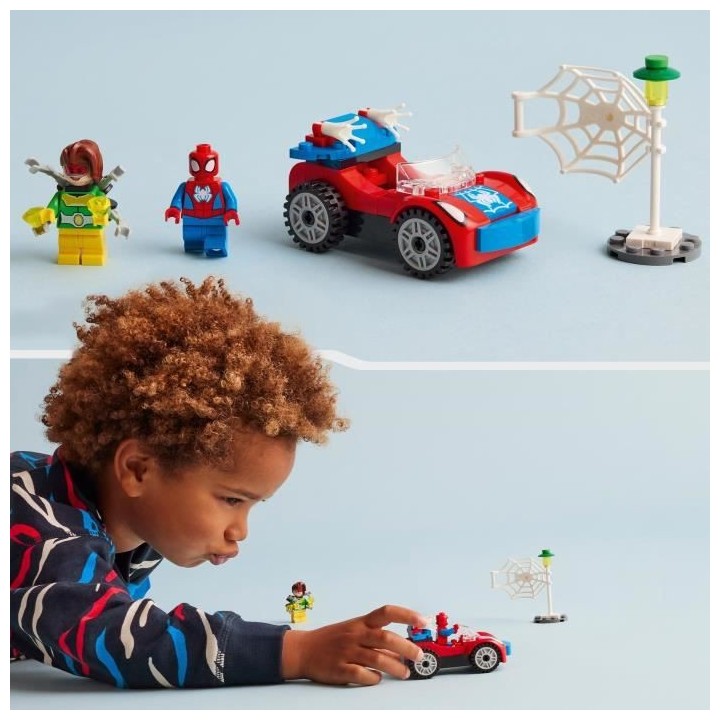 LEGO Marvel 10789 La Voiture de Spider-Man et Docteur Octopus, Jouet a