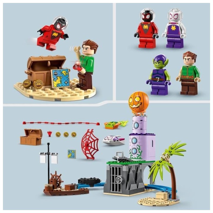 LEGO Marvel 10790 L'Équipe Spidey au Phare du Bouffon Vert, Jouet Enf
