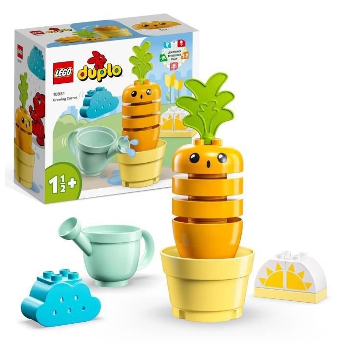 LEGO DUPLO My First 10981 La Carotte qui Pousse, Jouet a Empiler pour
