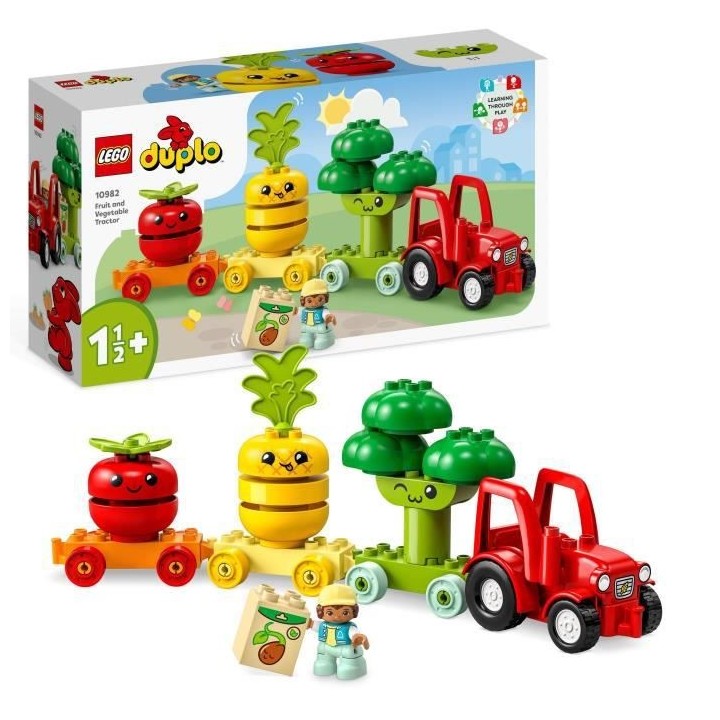 LEGO DUPLO My First 10982 Le Tracteur des Fruits et Légumes, Jouet a