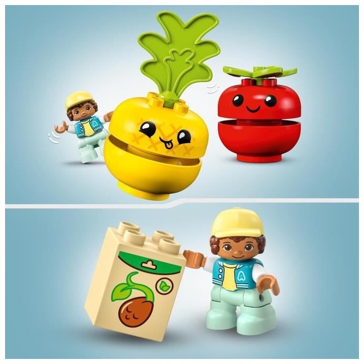 LEGO DUPLO My First 10982 Le Tracteur des Fruits et Légumes, Jouet a