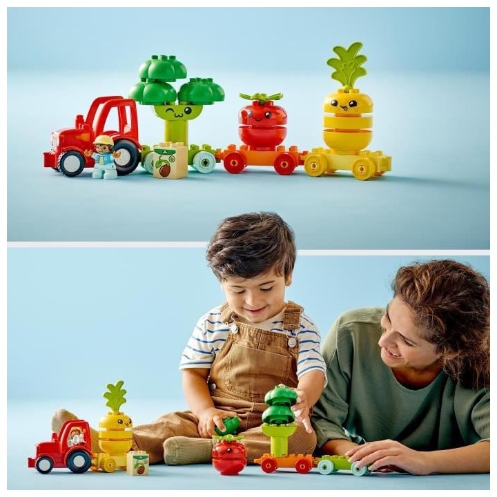 LEGO DUPLO My First 10982 Le Tracteur des Fruits et Légumes, Jouet a