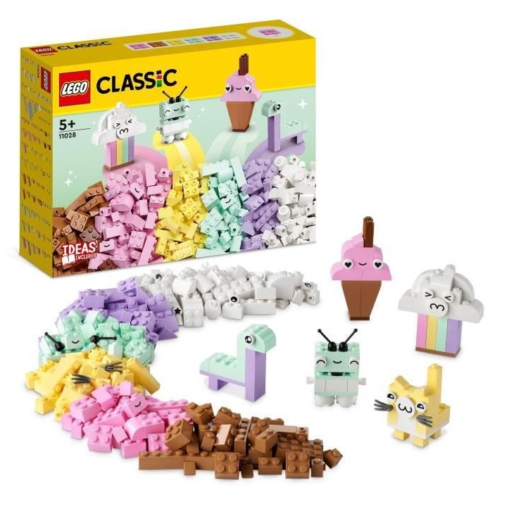 LEGO Classic 11028 L'Amusement Créatif Pastel, Jouets Briques avec Di