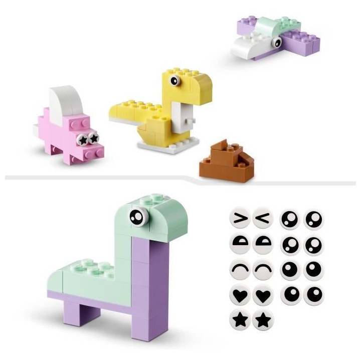 LEGO Classic 11028 L'Amusement Créatif Pastel, Jouets Briques avec Di