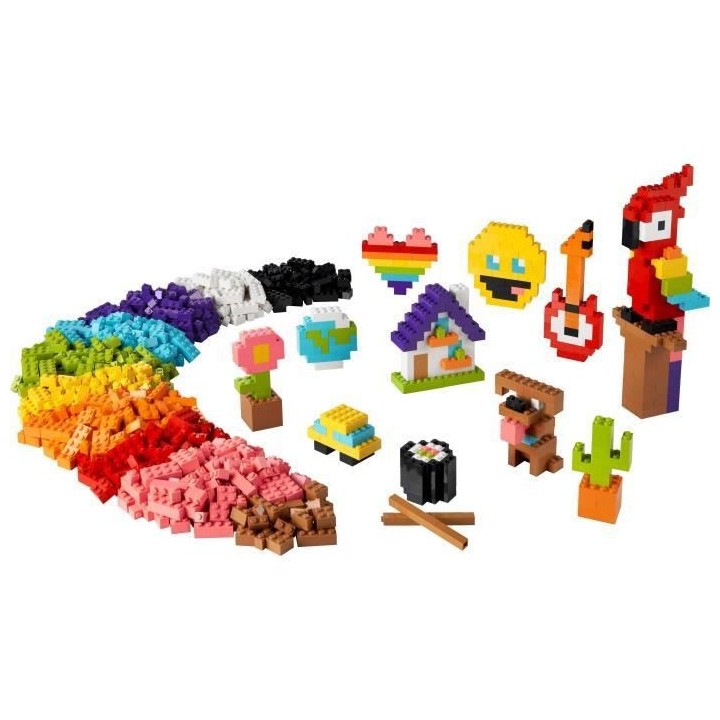 LEGO Classic 11030 Briques a Foison, Jouet Briques avec Perroquet, Fle