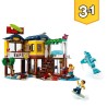 LEGO Creator 3-en-1 31118 La Maison sur la Plage du Surfeur, Jouet, Figurines Animaux Marins