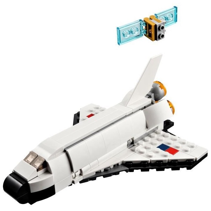 LEGO Creator 3-en-1 31134 La Navette Spatiale, Jouet Figurine Astronau
