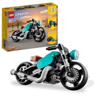 LEGO Creator 3-en-1 31135 La Moto Ancienne, Jouet Voiture Classique et