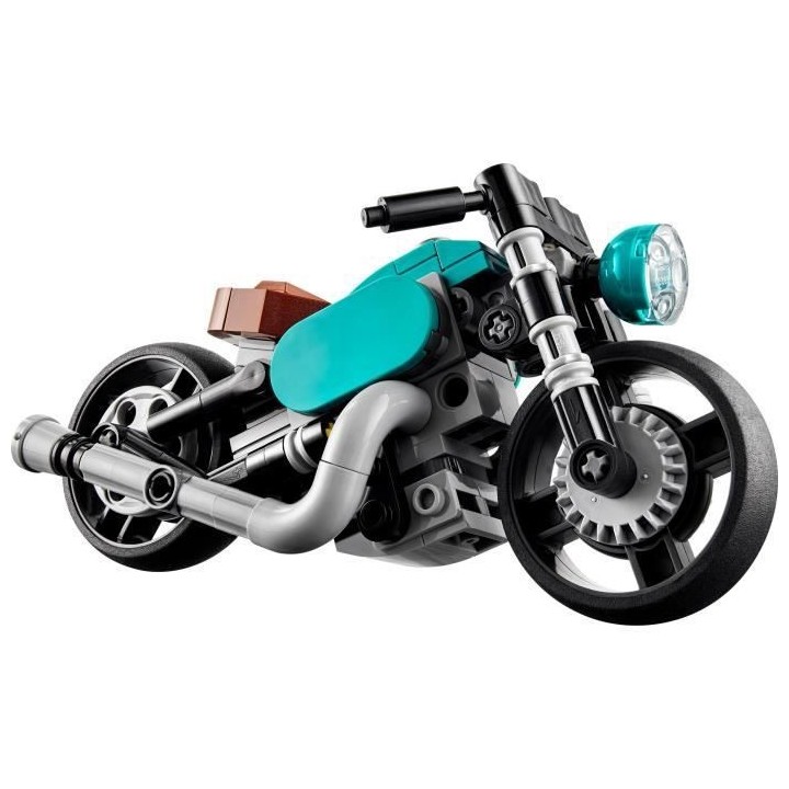 LEGO Creator 3-en-1 31135 La Moto Ancienne, Jouet Voiture Classique et
