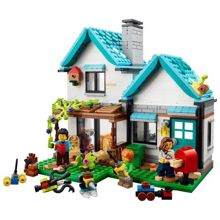 LEGO Creator 3-en-1 31139 La Maison Accueillante, Maquette avec 3 Mais