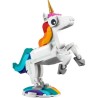 LEGO Creator 3-en-1 31140 La Licorne Magique, Jouet Hippocampe et Paon, Figurines d'Animaux