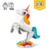 LEGO Creator 3-en-1 31140 La Licorne Magique, Jouet Hippocampe et Paon, Figurines d'Animaux