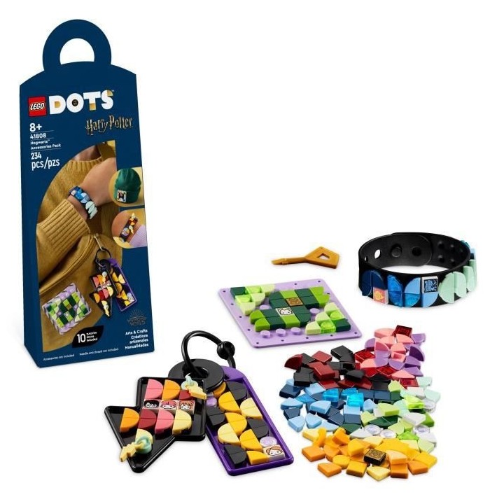 LEGO DOTS 41808 Ensemble d'Accessoires Poudlard, Kit de Création de B