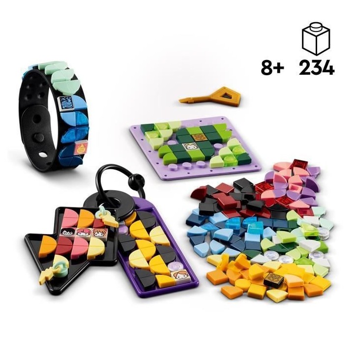 LEGO DOTS 41808 Ensemble d'Accessoires Poudlard, Kit de Création de B