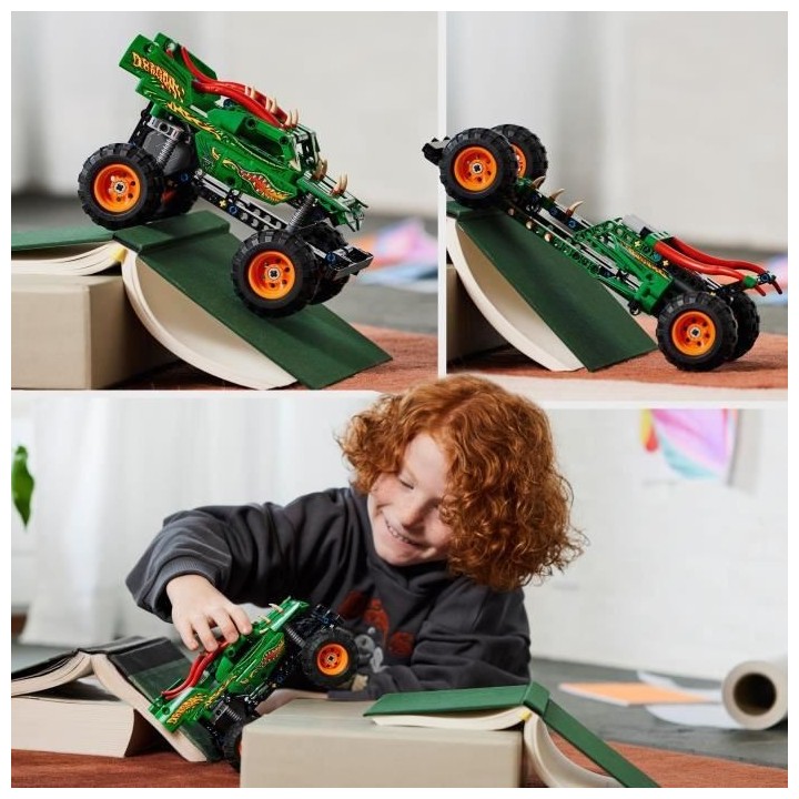 LEGO Technic 42149 Monster Jam Dragon, 2-en-1, Monster Truck Jouet, Vo