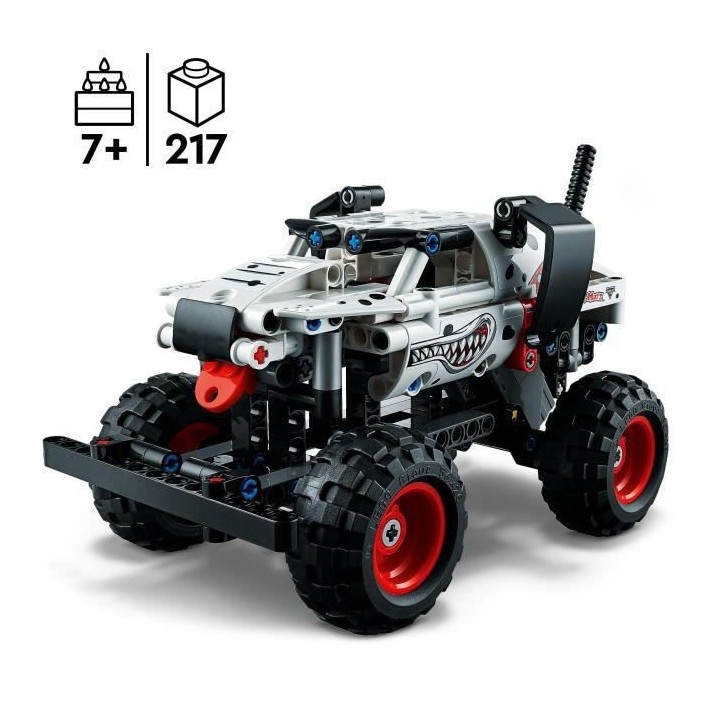 LEGO Technic 42150 Monster Jam Monster Mutt Dalmatien, 2-en1, Monster
