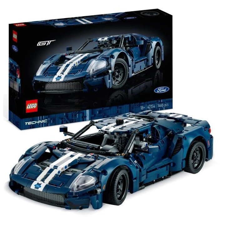 LEGO Technic 42154 Ford GT 2022, Maquette de Voiture pour Adultes, Éc