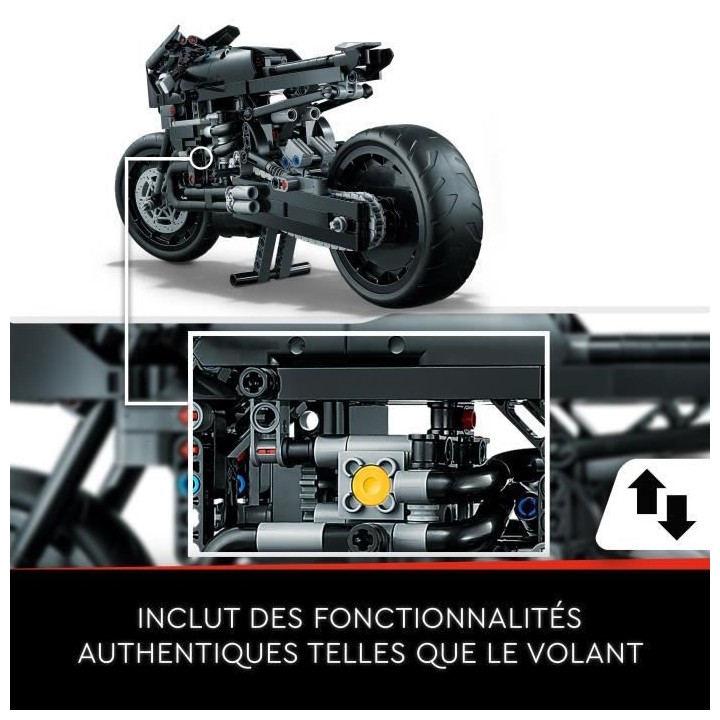 LEGO Technic 42155 Le Batcycle de Batman, Construction de Maquette, Jo