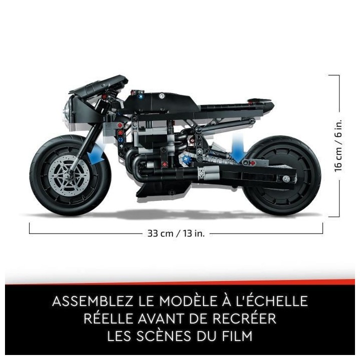 LEGO Technic 42155 Le Batcycle de Batman, Construction de Maquette, Jo