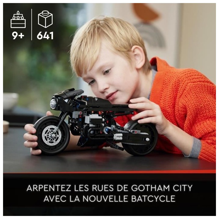 LEGO Technic 42155 Le Batcycle de Batman, Construction de Maquette, Jo