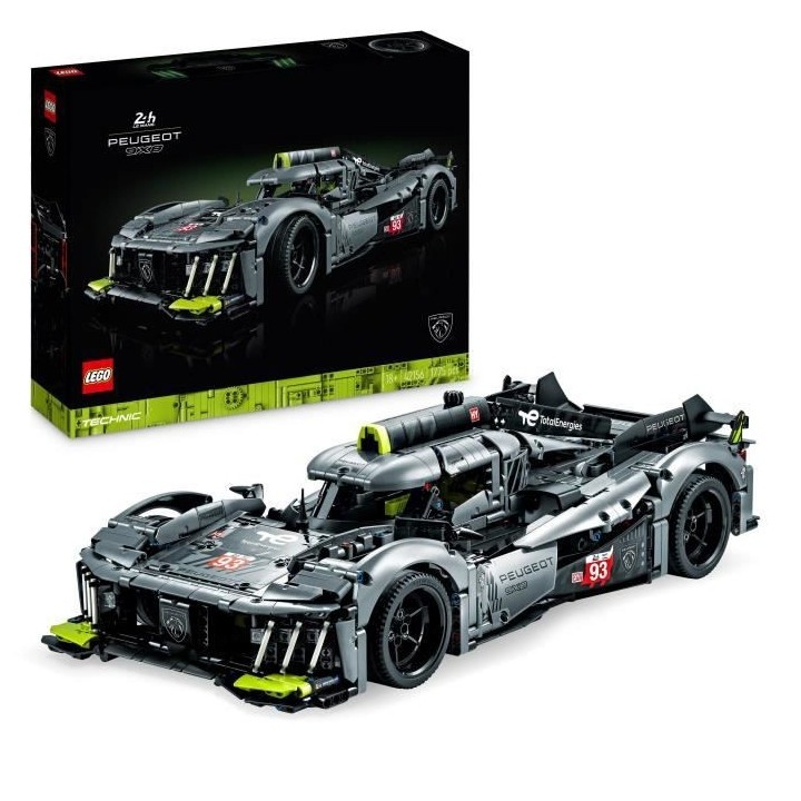 LEGO Technic 42156 PEUGEOT 9X8 24H Le Mans Hybrid Hypercar, Maquette d