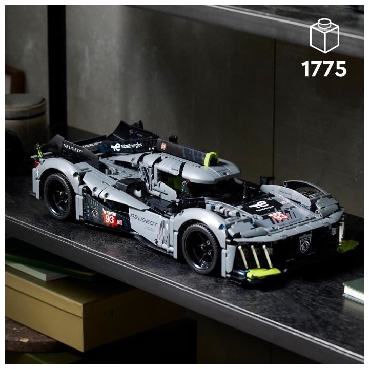 LEGO Technic 42156 PEUGEOT 9X8 24H Le Mans Hybrid Hypercar, Maquette d